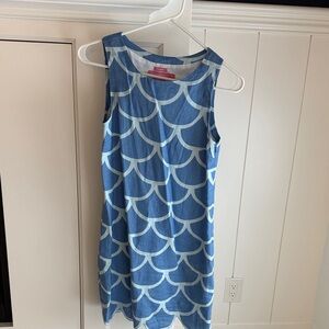 Blue and White Womens Dress